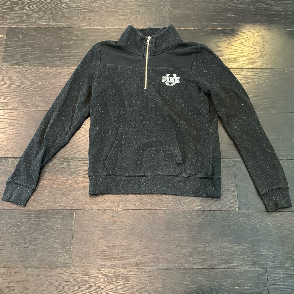 PINK Black Quarter Zip